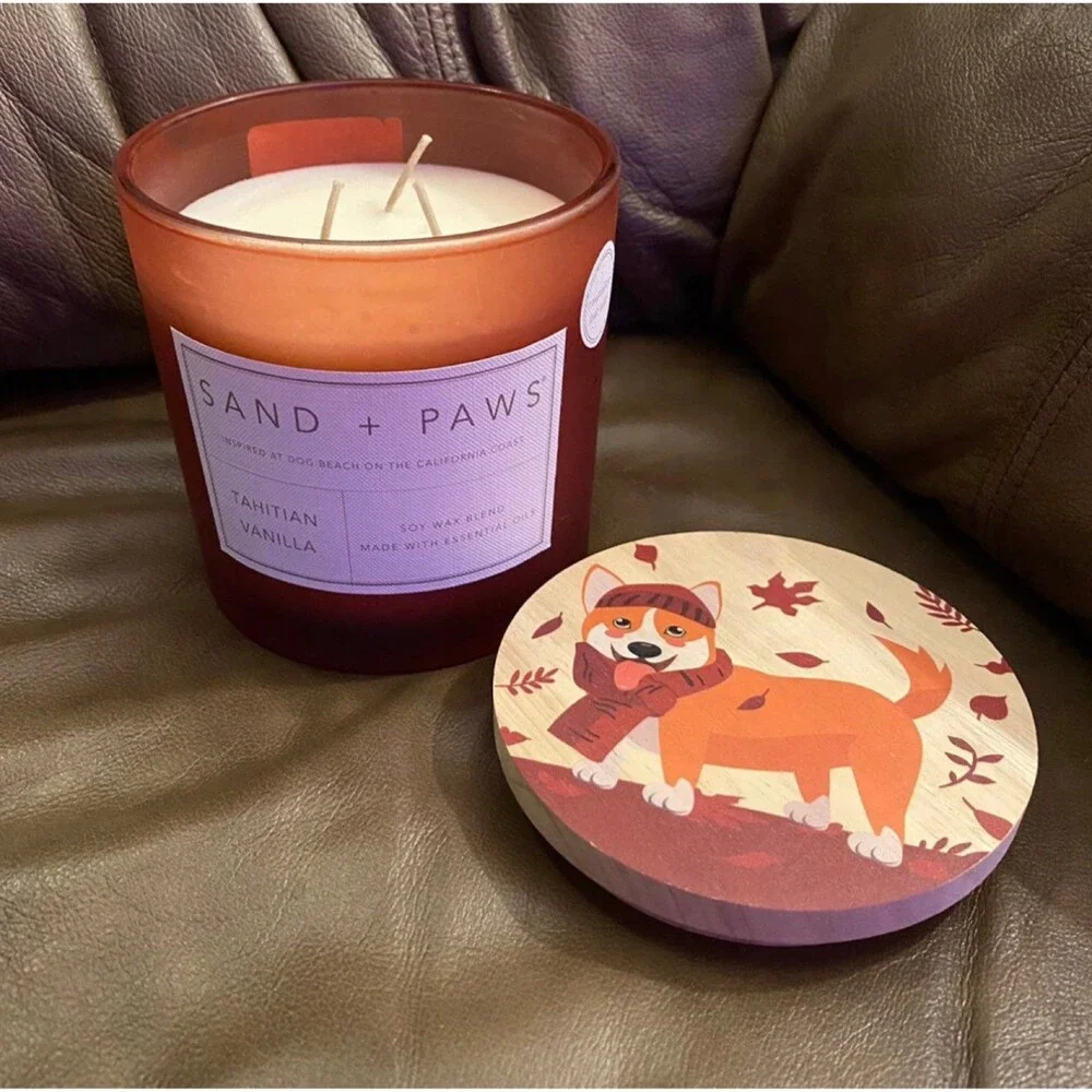 25oz Sand + Paws Fall Corgi Candle
